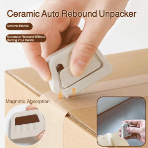 Portable Magnetic Box Remover Ceramic Pocket Knife Auto Rebound Express Open Box Sharpener