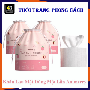 Khăn giấy đa năng 100% BÔNG TỰ NHIÊN - Khăn mặt khô Animerry dùng 1 lần Giấy lau mặt dùng một lần Khau Tẩy Trang Khăn lau mặt dùng 1 lần lau khô lau ướt