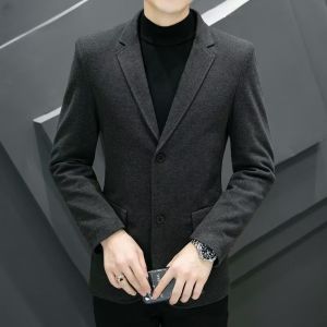 เสื้อลำลองพอดีตัวเกาหลีของชุดสูทชั้นนอกสูทธุรกิจ