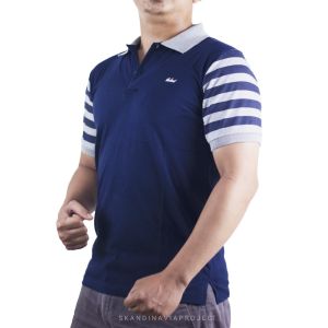 SKNDV - POLO SHIRT PRIA KERAH TURNDOWN BAJU KAOS VERSI KOREA TREN ANAK MUDA MUSIM PANAS LENGAN PENDEK ATASAN KERAH MIKRO PAKAIAN PRIA PAKAIAN
