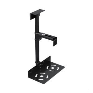 PC Case Holder Adjustable Metal Under Desk CPU Holder Bracket For Home Office And Gaming Setups Enhances Legroom