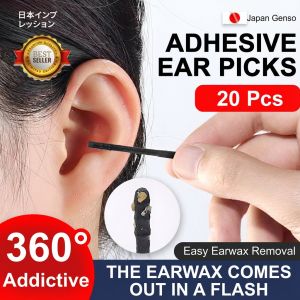 Spiral Ear Scooper Disposable Useful Sticky Ear Scooper Soft and Comfortable Rice Sticky Cleaning