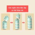 Chia sữa Tầng Misuta hình Voi Gấu 3 ngăn, hủ đựng sữa bột cho bé Bebi123shop. 