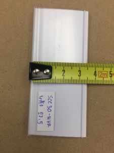 รางป้ายใส่ราคา พลาสติก แบบสอดเข้าชั้นตัว C เส้นยาว หน้าป้าย 3-4ซม. ยาว 90ซม.-1 เมตร