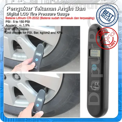 Pengukur Tekanan Ban Digital LCD Tire Pressure Gauge