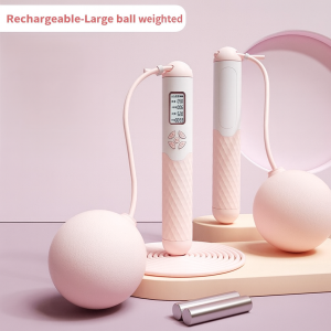 [SG Stock]Smart Digital Jump Rope – Cordless Skipping Rope with Counter and Weighted Ball Options for Fitness & Home Gym