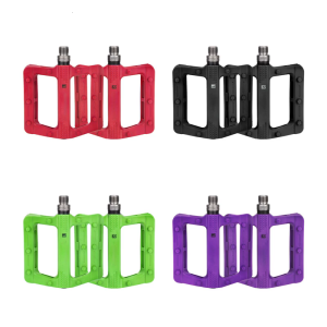 Light Weight Nonslip Road Bicycles Pedals Nylon Pedals Mountain Bicycles Pedals Seal Bearings Wide Flat Cycling Pedals