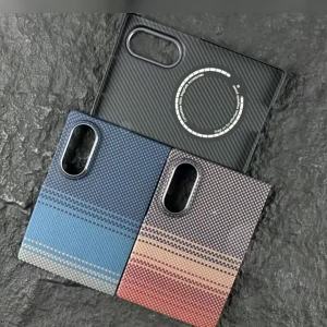 100% Genuine Kevlar aramid fiber case for Samsung Z Fold 8 wide ultra-thin Luxury Business Magnetic Magsafe Protection Cover