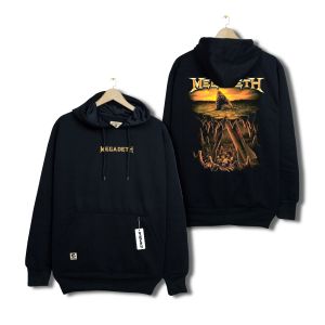 Hoodie Cowok Music Band Rock Metal Klasik Warna Hitam Ukuran M L XL XXL Bahan Fleece Tebal Lembut Premium Distro Motif Sablon Streetwear Keren Aesthetic Brand Lokal Terbaru 2024