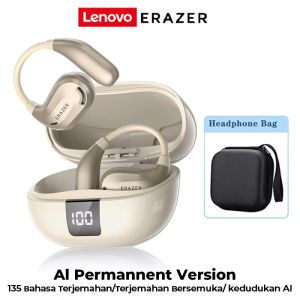 LenovoERAZERXT66PROAITranslatorEarbudWirelessBluetoothEarphoneSmartReal-TimeTranslationOpenEarEarphoneWithLEDDispalySportHeadsetWithMicIPX5WaterproofBluetooth5.4