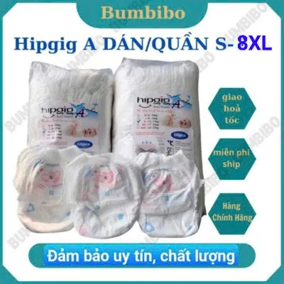 100 Miếng Bỉm Quần HIPGIG A Đủ Size MLXLXXL3XL4XL