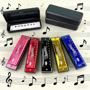 10 Hole Harmonica 10 Hole Key of C for Blues Rock Jazz Folk Harmonicas Early Education Toy