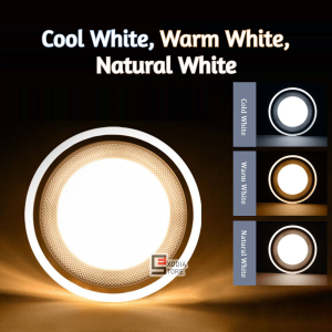 Lampu LED Downlight 6 Watt 3 Warna Cahaya SNI Panel Light Lampu Plafon Extrabright Terang Tidak Silau 6W 3 Colors inbow Lampu untuk Plafon Langit-langit dan lain-lain