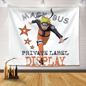 Hantar dari gudang tempatanNaruto anime cartoon wallpaper backdrop fabric ins Nordic style wall tapestry for bedroom and rental house decoration