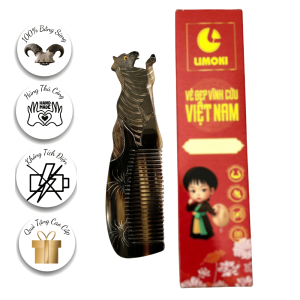 [BST 12 Con Giáp] Lược Sừng Mỹ Nghệ Limoki – Ngựa ( Mã )
