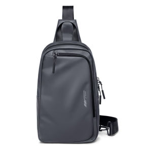 GOLF QUALITY Casual Mens Chest Bag Small Crossbody Bag Fashionable Chest Bag Waterproof Single Shoulder Bag Zipper Closure Black Small Size Crossbody Bag Leisure Fashion New Chest Bag 2026