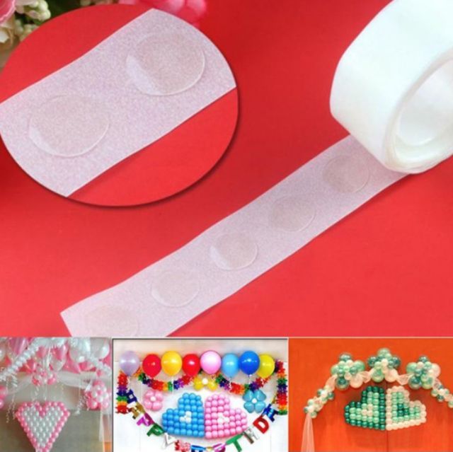 100pcs Roll Balloon Adhesive Glue Dots balloon tape Lazada PH