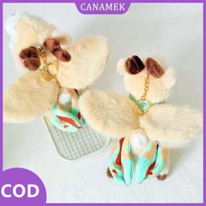 CANAMEK✨ Trung Quốc phong cách Đôn Hoàng bay Mèo Mặt dây chuyền dễ thương phim hoạt hình sang trọng chín màu Hươu móc khóa PP bông dễ thương sang trọng