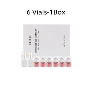 0.2mm Microneedle Serum Kit 6 Bottles Collagen Hyaluronic Acid Firming Smooth Fine Lines Roller Home Beauty Care Set