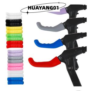 HUAYANG01 [HOT FASHION] Bicycle Brake Handle Cover TPR MTB Grips Bicycle Handlebar Protect Cover Anti-slip Bicycle Protective Gear Bike Accessories