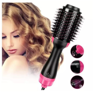 A.J ONE STEP HAIR DRYER AND STYLER Volumizer Hot Air Brush Straightener Curler Hot Air