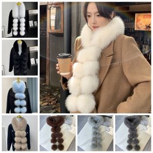 WARM HUT Faux Rabbit Fur ic Imitation Fur Scarf Thicken Warm Women Winter Scarves Trendy Shawls Pure Color Bib For Girls