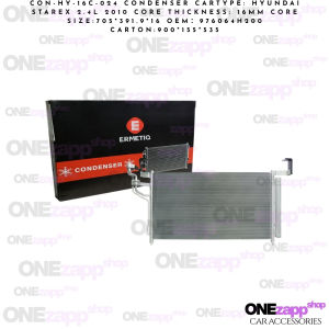 CON-HY-16C-024 CONDENSER CARTYPE: HYUNDAI STAREX 2.4L 2010 CORE THICKNESS: 16mm