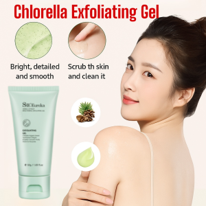 【Ready Stock】SHE Eureka Chlorella Exfoliating Gel Gentle Non Irritating Deep Cleans Pores Herbal Skin Rejuvenation Face And Body Skincare Gel