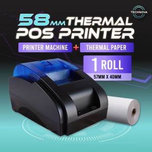 58D POS 58mm Thermal Receipt Printer Wireless Bluetooth USB Support Cash Drawer POS System