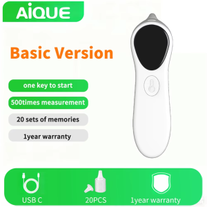 AiQUE Charging Ear Thermometer Medical Infrared LED Backlit Digital Non-contact Laser Household LED Baby Adult Fever Body