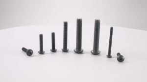 M3 x 30mm 250PCS Button Head Hex Socket Cap Screws Bolts 10.9 Grade Alloy Steel Allen Hex Drive Full Thread Black Oxide with Hex Spanner