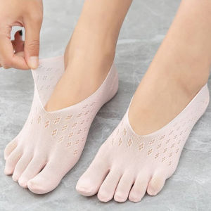 ถุงเท้าโยคะฤดูร้อน ขาสวย น้ำหนักเบาและยืดหยุ่น ถุงเท้าตาข่ายล่องหน การปรับสุขภาพ เหมาะกับประเภทรองเท้า