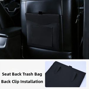 SEKINEW Waterproof Car Garbage Bag Leather Storage Pocket ic Adsorption Storage Bag Portable Garbage Bin Seat Hanging Trash Can Car Interior Supplies