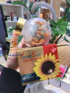 Viên uống chống nắng đẹp da bổ sung vitamin Inner Sun Vita Collagen hộp 60 viên