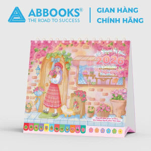 Lịch Để Bàn 2026 Tô Màu - The Garden Of Time - Tặng Kèm Sticker Trang Trí - Abbooks