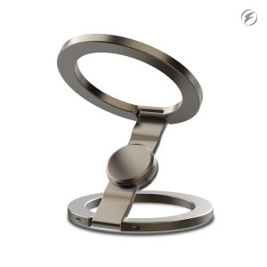 Fonken Double-Sided Magnetic Phone Holder Zinc Alloy Fingertip Gyroscope Foldable 360° Rotating Mgsafe Stand