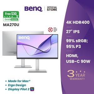 BenQ MA270U I 27" 4K Nano Matte Monitor I Made for Mac I 90W USB-C I HDMI I Windows I Ergo Design