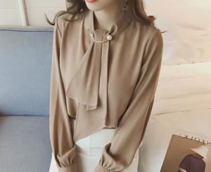 IOS SHOP VICTORIA BLOUSE  WANITA ATASAN KANTOR CASUAL PIN KOREAN STYLE KOREAN KANTOR MUSLIM