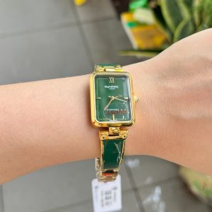 Đồng Hồ Nữ Kiểu Dáng Lắc Tay SR Sunrise 9990SA Dây Thép Mặt Chữ Nhật Size 30mm Fullbox (DHSG9990SA)