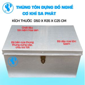 Thùng đựng đồ đa năng đựng tài liệu bìa còng A4 kích thước dài 50 rộng 35 cao 25