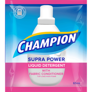 Champion Supra Power Liquid Detergent Top Load High Foam with Fabric Conditioner