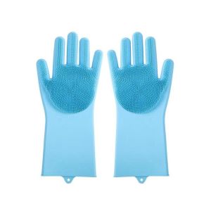 PETPARADIS Silicone Cleaning Gloves Durable Multifunctional Dishwashing Gloves Quick-Dry Wear-Resistant Pet Wash Gloves Dog Bathing
