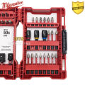 Bộ mũi vít đa năng 40 chi tiết SHOCKWAVE hãng Milwaukee | Bộ bắt vít, mũi khoan và đầu bắn tôn chuôi lục giác 6.35mm cho máy khoan bắt vít pin, mũi bắt vít 2 đầu 4 cạnh bake nam châm từ siêu cứng chống gỉ, chống tòe. 