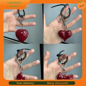 ❣️❣️❣️ Exquisite Temperament Red Heart Bow Charms Keychain Versatile Phone Pendant Fashion Backpack Hanging Ornament Accessories Gifts