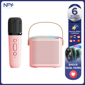 2023 New Mini Portable Microphone Audio Integrated Microphone Home Singing Karaoke Home Wireless Bluetooth Outdoor Portable Speaker