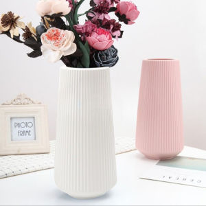 Flower Creative Plastic Vase Plant Flower Hydroponic Vase Mothers Day Home Decor Desktop Ornament