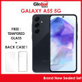 Samsung Galaxy A55 5G 256GB + 12GB Ram l NFC and ESIM (FREE : TEMPERED GLASS + BACK CASE). 