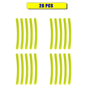 40pcs Colorful Car Wheel Hub Reflectors Stickers Motorcycle Bike Tire Universal Night Reflective Warning Decals Auto Accessories