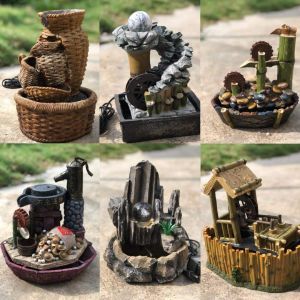 Water Fountain Indoor Decoration Wealth Craft Water Decoration Office Aquarium Ornaments