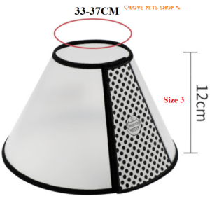 Vòng cổ chống liếm cho Chó Mèo loại dày hiệu con mèo bằng nhựa PVC & PU (mẫu mới) - Hara Pet Store